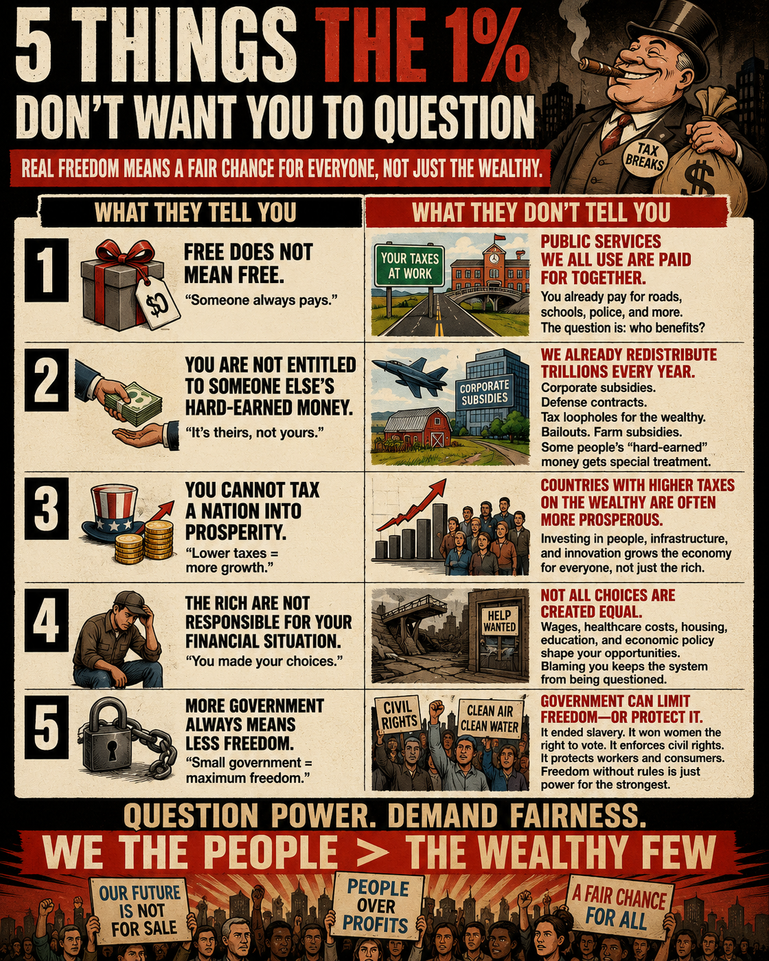 5 Things the 1% Don't Want You to Question