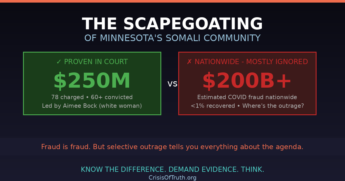 $250M fraud used to scapegoat while $200B+ ignored